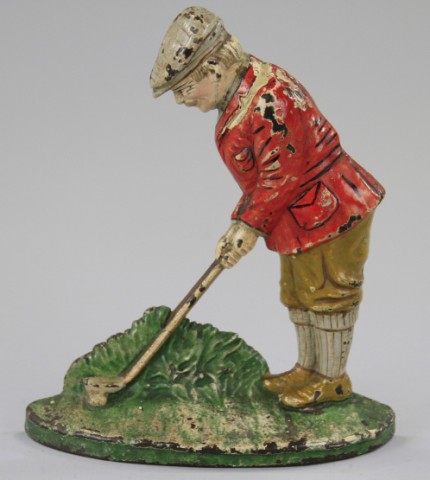 PUTTING GOLFER DOORSTOP Hubley 177272