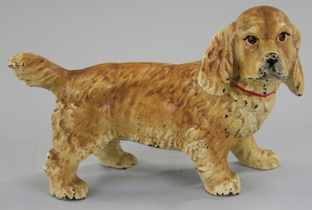 a COCKER SPANIEL DOORSTOP Hubley 1772ad