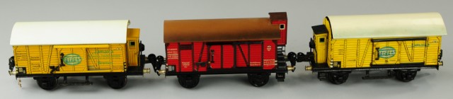 TWO MARKLIN BOX CARS O gauge lithographed 1772eb