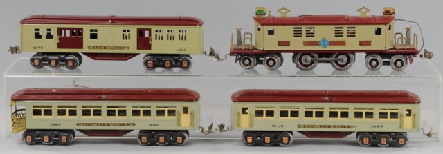 a/ IVES PRE-WAR 1694 PASSENGER SET Includes