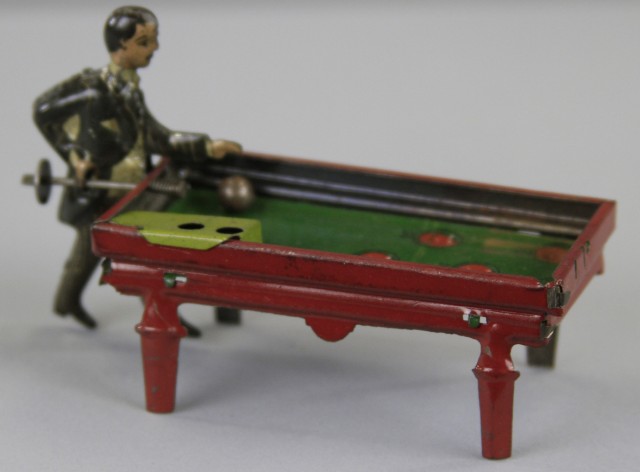 BILLIARDS PLAYER PENNY TOY Kellerman