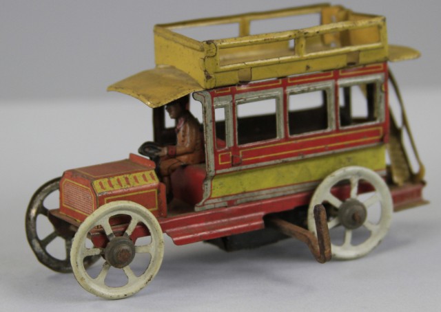DISTLER BUS PENNY TOY Germany lithographed 177416