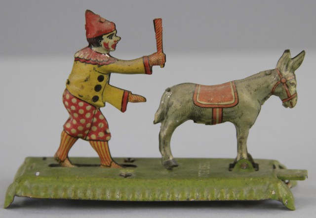 CLOWN AND DONKEY PENNY TOY Meier Germany