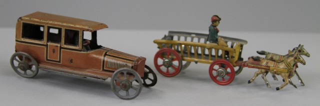 FISCHER SALOON AND HORSEDRAWN CART