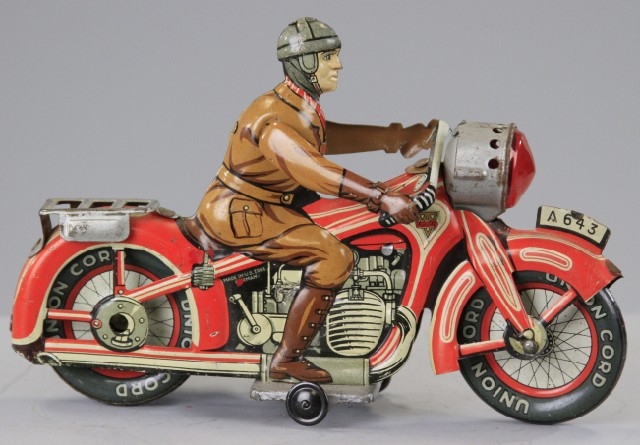 ARNOLD MAN RIDING MOTORCYCLE Germany