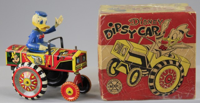 BOXED DONALD DUCK DIPSY CAR Linemar