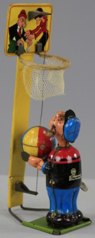 POPEYE BASKETBALL PLAYER TOY Linemar 17745b