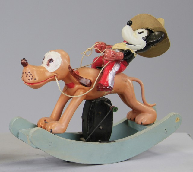 BOXED MICKEY MOUSE COWBOY RIDING PLUTO