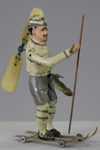 MAN ON SKIS WITH PROPELLER Germany hand