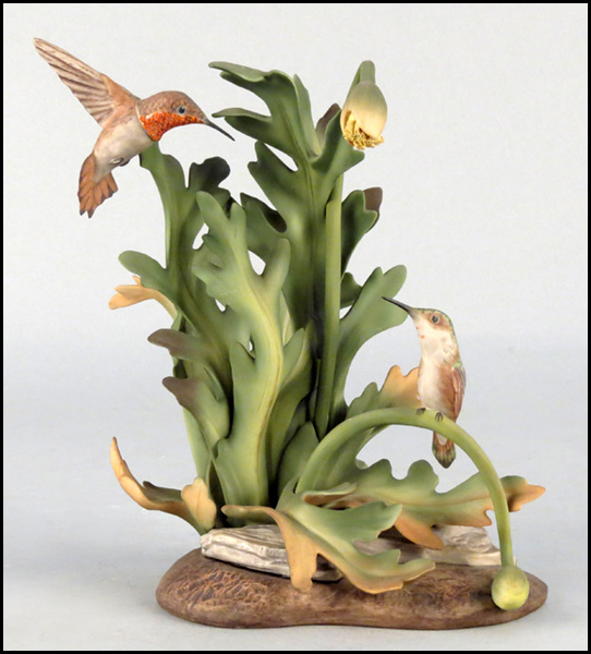 BOEHM BISQUE PORCELAIN ROFOUS HUMMINGBIRDS  1774d5