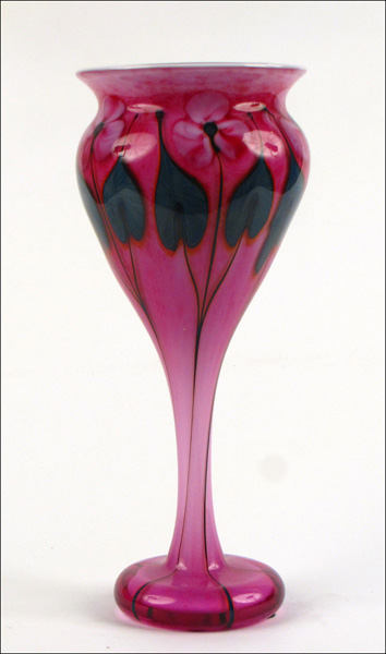 JOHN LOTTON LONG NECK FLORAL GLASS 1774ed