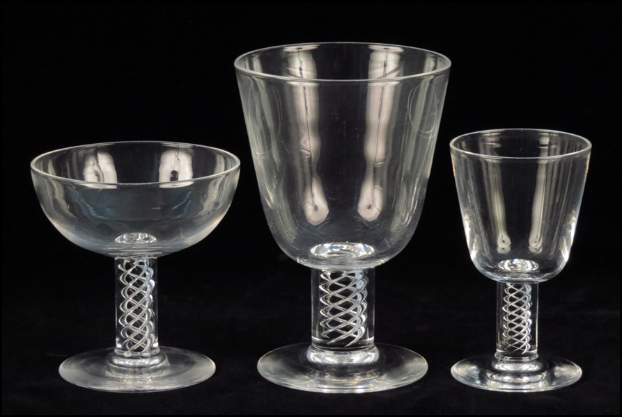 STEUBEN STEMWARE SERVICE IN THE