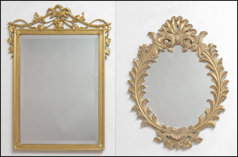 GOLD PAINTED MIRROR Together with 17752d
