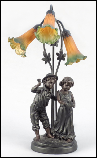 FIGURAL TABLE LAMP With three 17755f