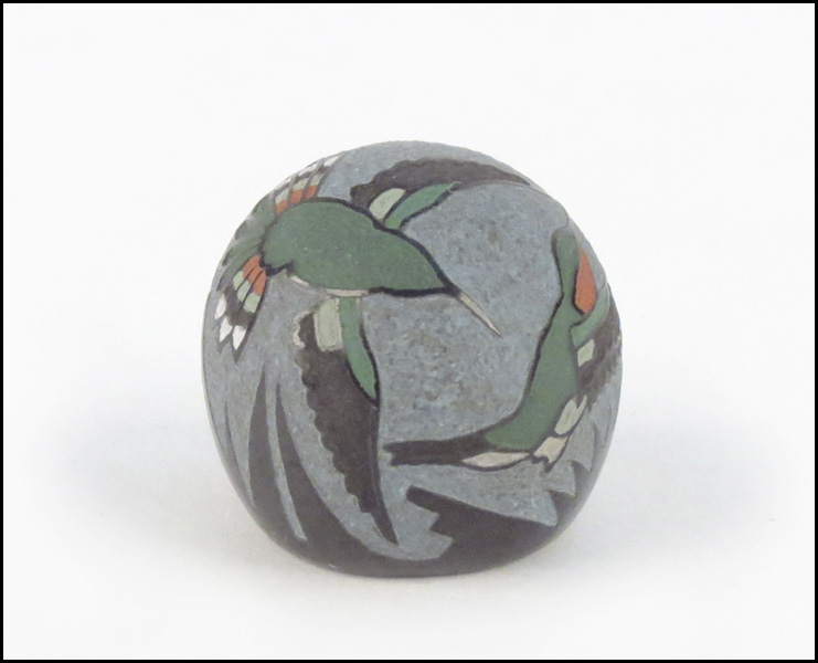 JOSEPH LONEWOLF SEED JAR. Sgraffito