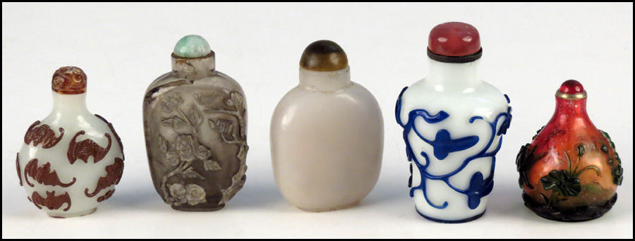 TWO CHINESE PEKING GLASS SNUFF