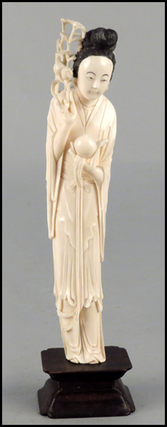CARVED IVORY FIGURE OF A MAIDEN 177571