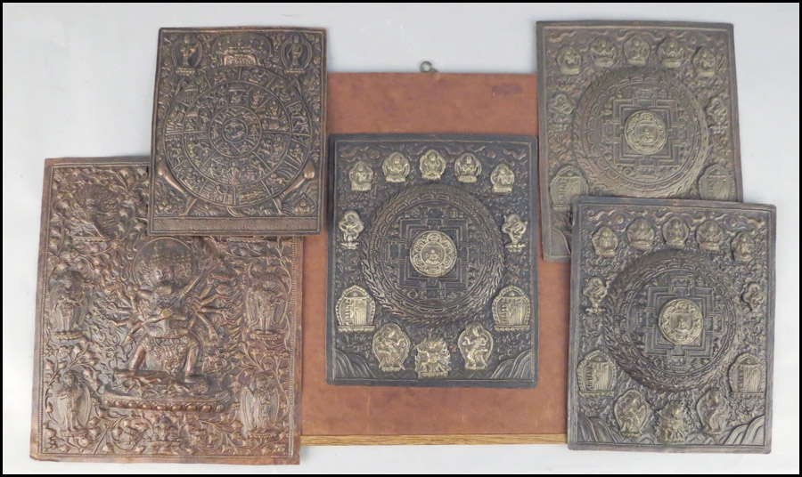 COLLECTION OF TIBETAN PATINATED 177581