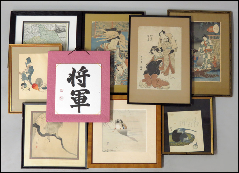 GROUP OF SIX JAPANESE WOODBLOCK