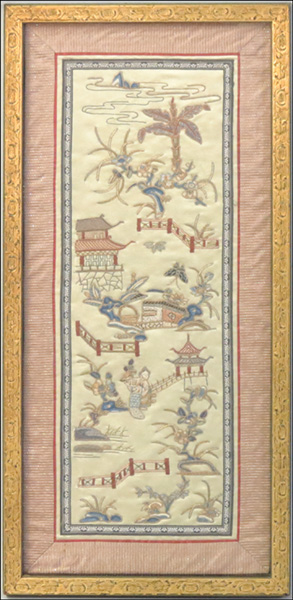 CHINESE EMBROIDERED SILK PANEL  177601