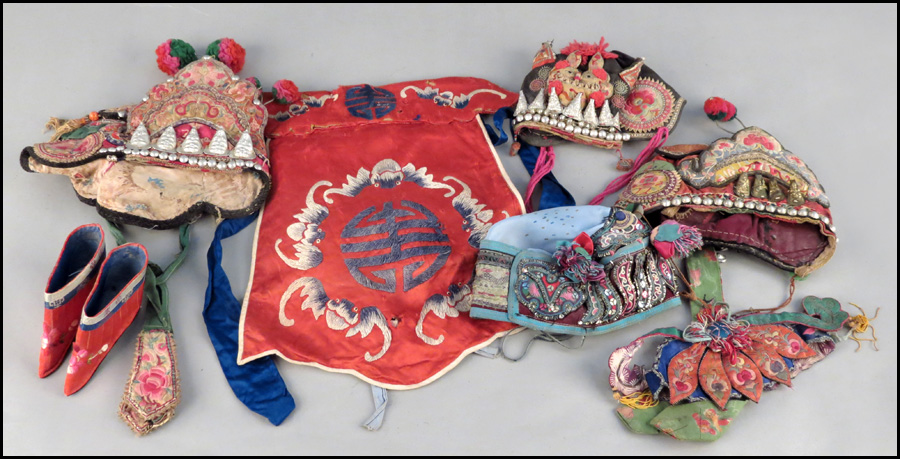 CHINESE EMBROIDERED SILK CHILDREN'S