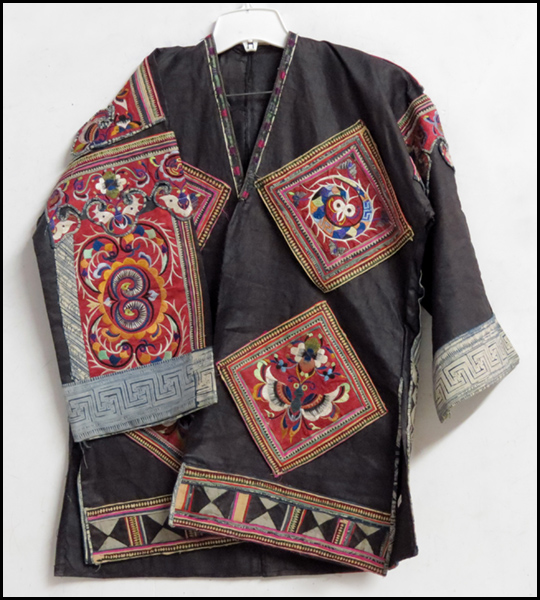 CHINESE MIAO CULTURE BLACK COTTON