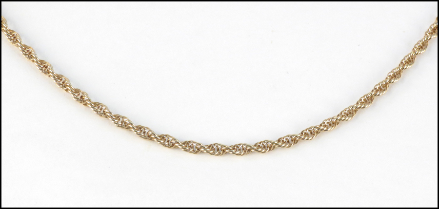14 KARAT YELLOW GOLD ROPE NECKLACE  1776a9