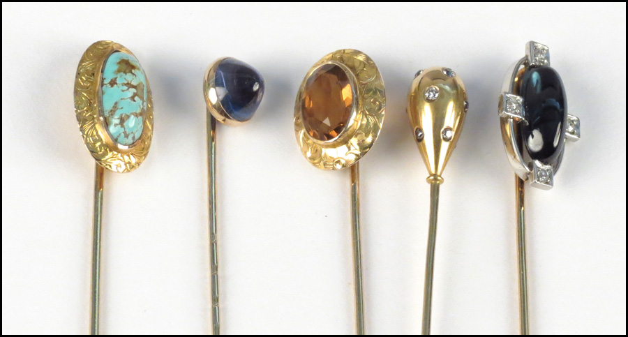 GROUP OF 14 KARAT YELLOW GOLD STICK 1776c4