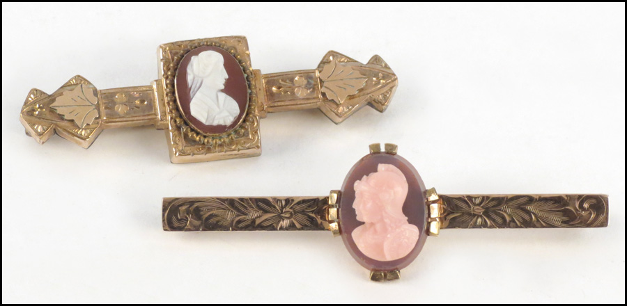 VICTORIAN GOLD AND GOLDFILLED CAMEO 177711