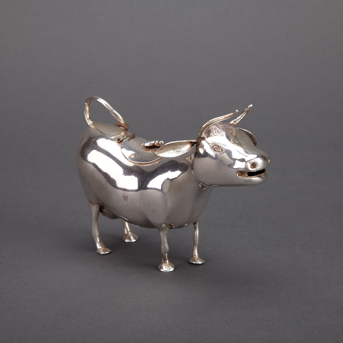 Dutch Silver Cow Creamer c 1899 17775f