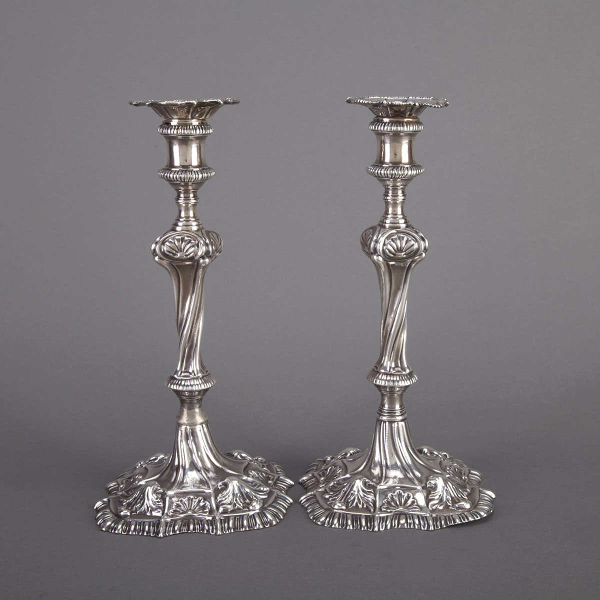 Pair of George III Silver Table 177774