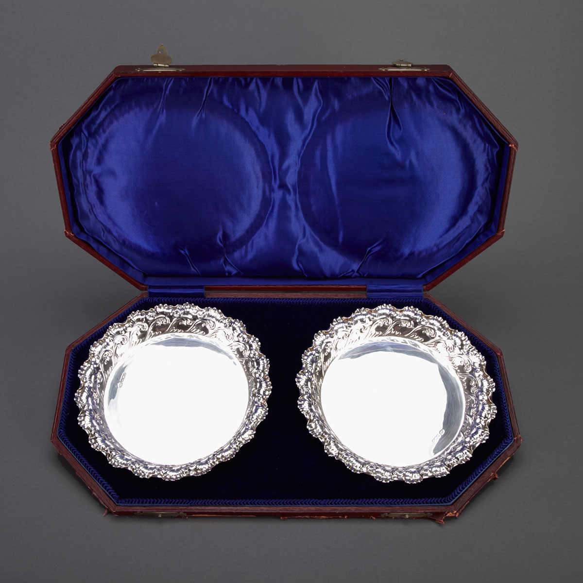 Pair of Victorian Silver Strawberry 17777a