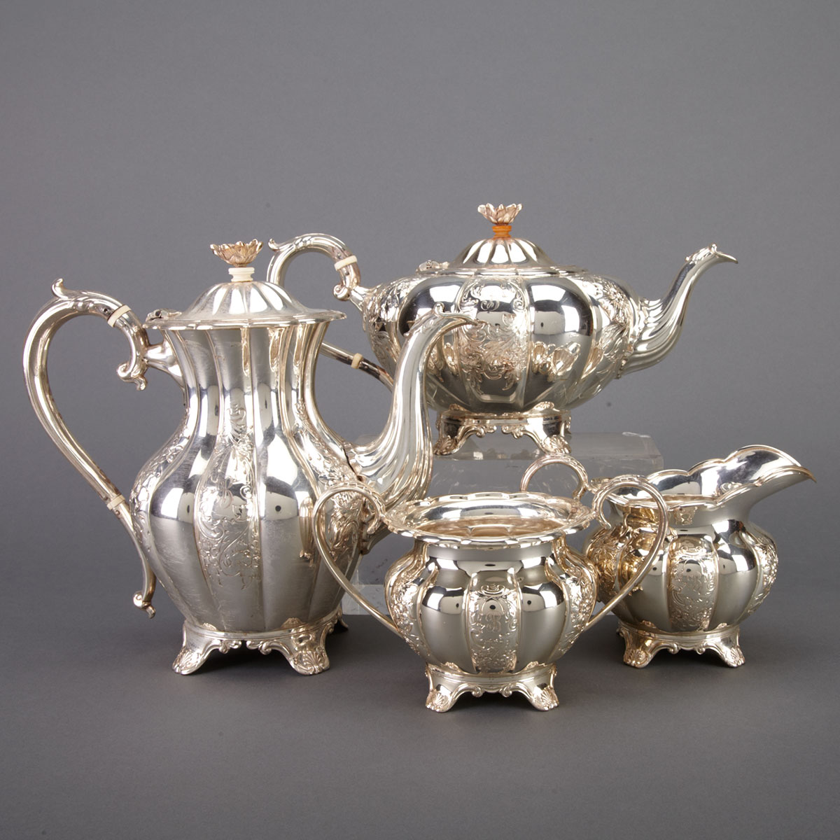 English Silver Tea and Coffee Service