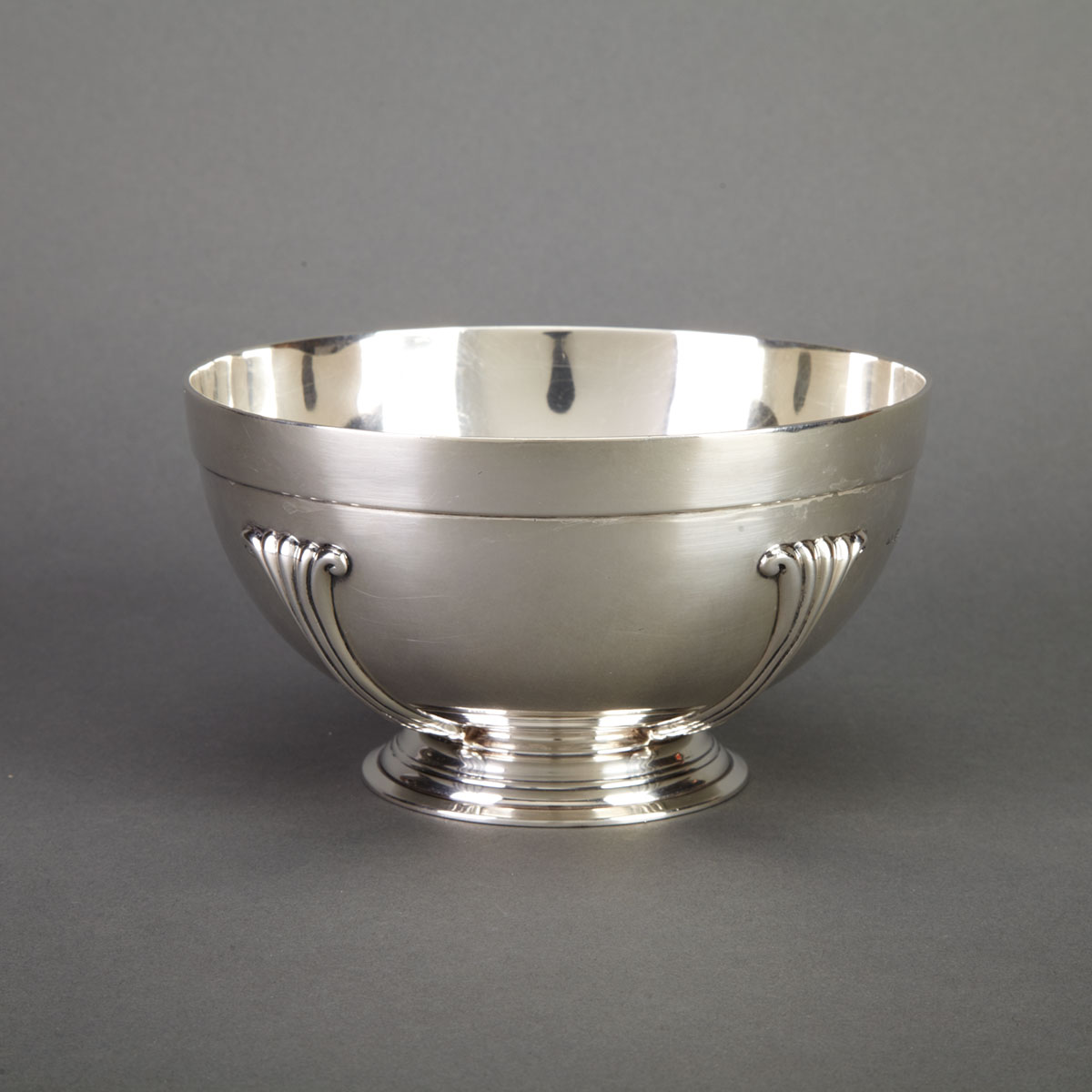 English Silver Bowl London 1928 17777e