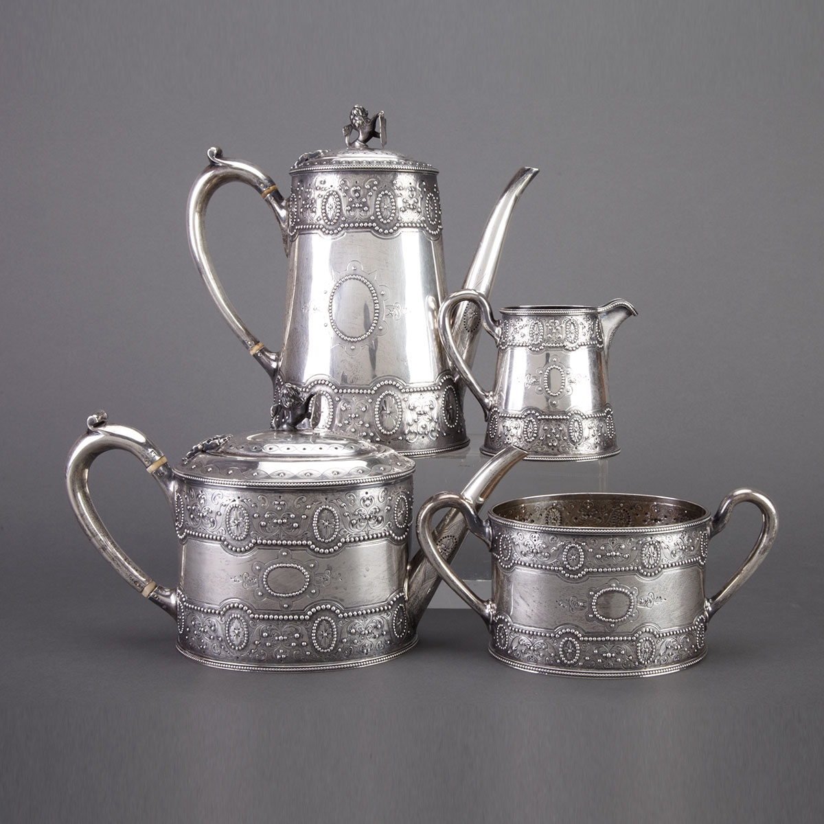 Victorian Silver Tea and Coffee