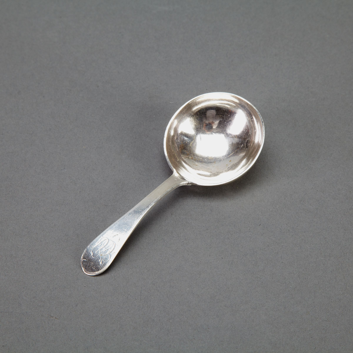 Canadian Silver Large Caddy Spoon 17778a