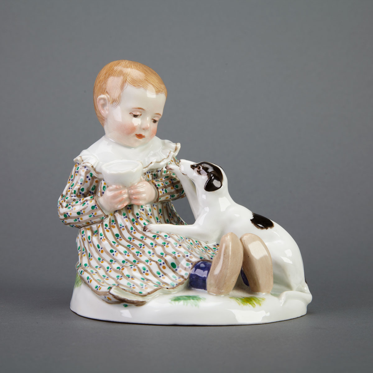 Meissen Figure Group of a Young 1777b8