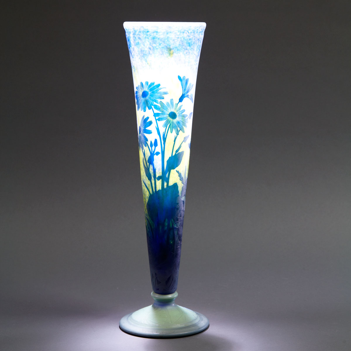 Daum Cameo Glass Vase c 1900 17 3  1777ed