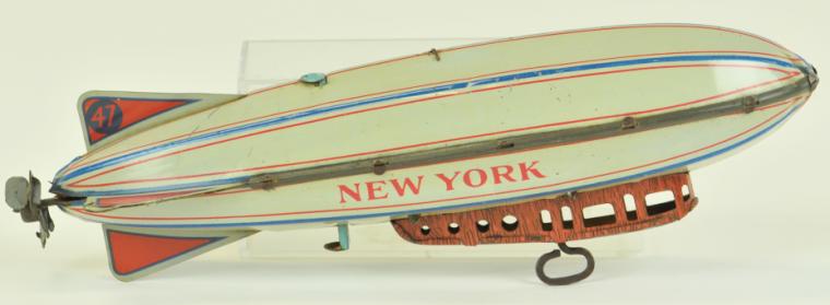 ''NEW YORK'' ZEPPELIN Strauss lithographed