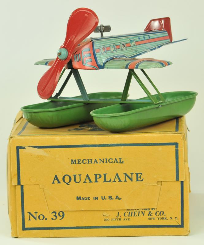 AQUAPLANE WITH BOX Chein lithographed 1778cd
