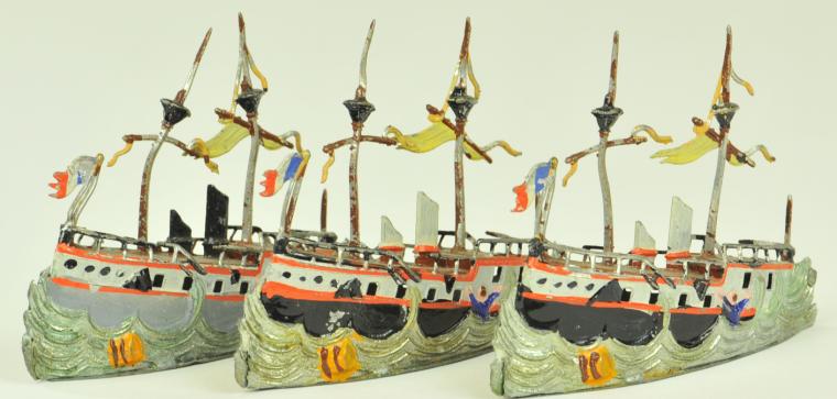 LOT OF THREE HEYDE SHIPS AT SEA