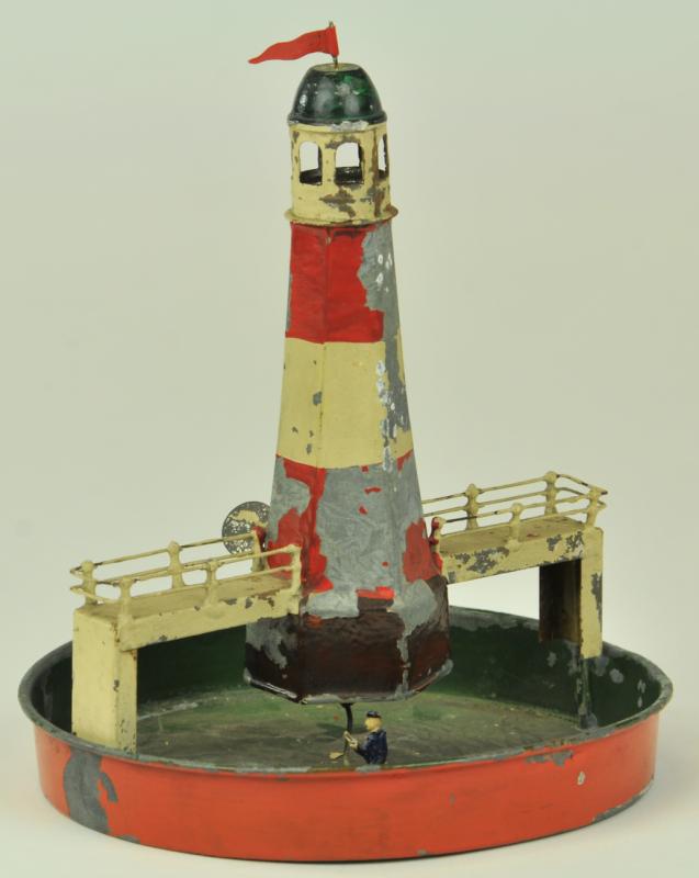 LIGHTHOUSE POND Germany hand painted 1778e3