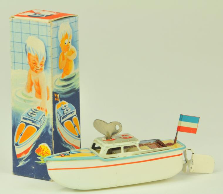 ARNOLD MOTORBOAT WITH BOX Germany 1778e0