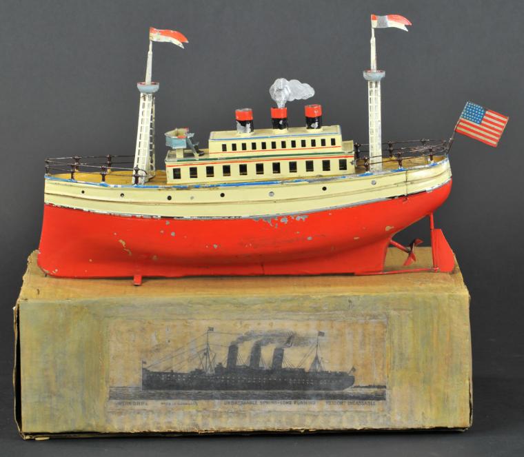 CARETTE OCEAN LINER WITH BOX Germany 1778fe