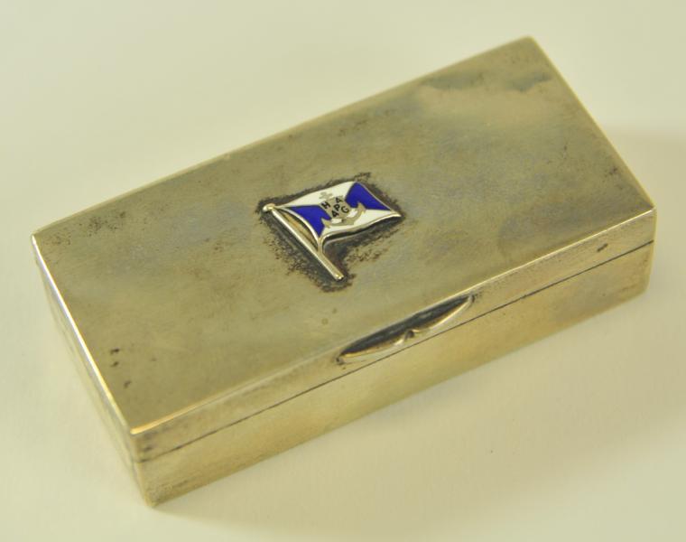SILVER PLATED STAMP BOX For Hamburg 17795d