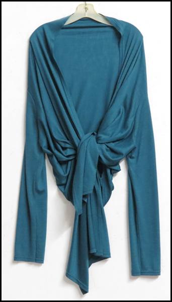 MARIA PINTO TEAL SHRUG With an 177a71