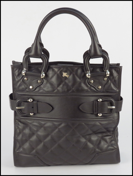 BURBERRY BROWN QUILTED LEATHER 177a93