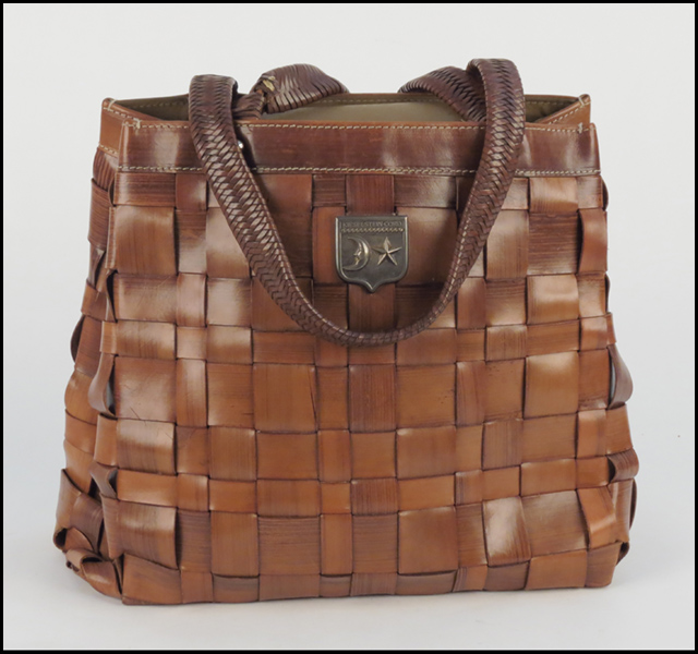 KIESELSTEIN-CORD BROWN WOVEN LEATHER