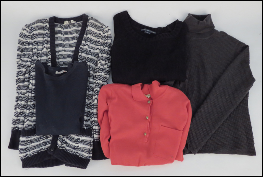 GROUP OF KNIT TOPS. Comprised of one