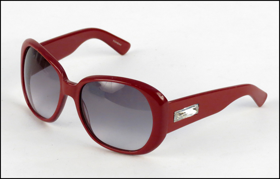 PAIR OF YVES SAINT LAURENT RED